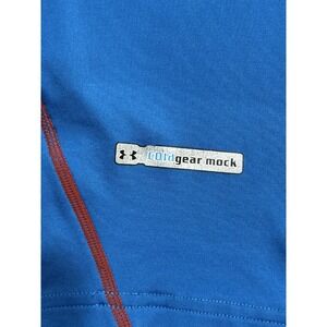 Under Armour ColdGear Full Zip Mock Neck Sweat Jacket Blue Women's Size Small‎